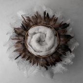 Feather Wreath Grey