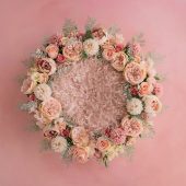 Peach Coral Wreath