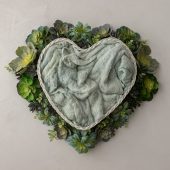 Green Succulent Heart